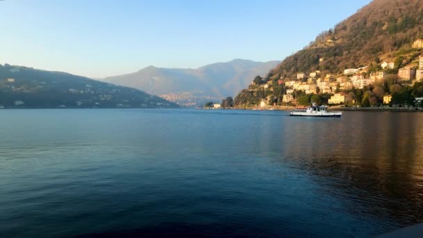 Paysage Avec Bateau Sur Lac — Video