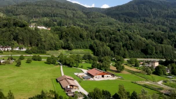 Letecký Dron Letní Krajina Italských Horách — Stock video