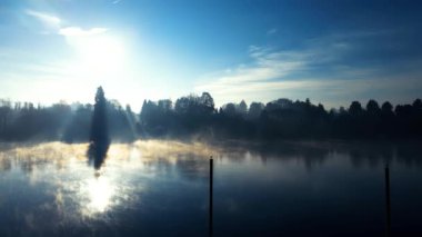 Hava Aracı - Nehirdeki Şafakta Manzara