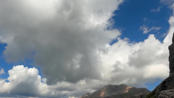 Alpina Landskap Italienska Dolomiterna — Stockvideo