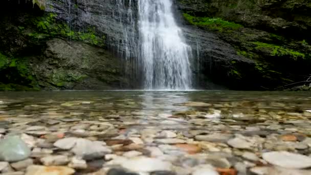 Aerial Drone Slow Motion Fermona Falls — Vídeos de Stock