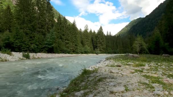 Paesaggio Alpino Nelle Dolomiti — Video Stock