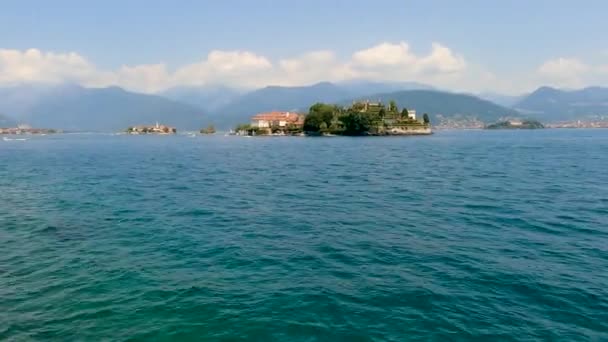 Paisagem Ilha Mãe Lago Maggiore — Vídeo de Stock