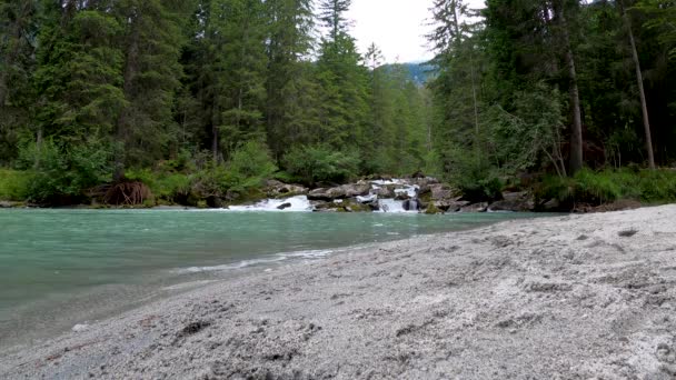 Alpine Landscape River Dolomites — Stockvideo