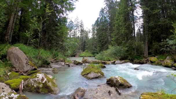 Krajobraz Alpejski Dolomitów Włoskich — Wideo stockowe