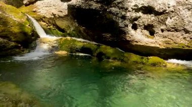 Alpine Landscape in the Alps with Torrent and Green Water - 5K