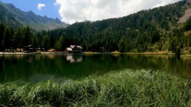 Landscape on the Green Lake of Nambino Italy - 5K