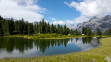  Aerial Drone - Enchanted Landscape in the Italian Alps