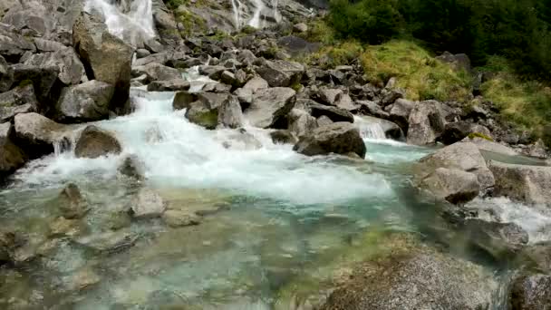 Alpská Krajina Italských Dolomitách — Stock video