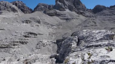Aerial Drone - Landscape on the XII Apostles - Italian Dolomites