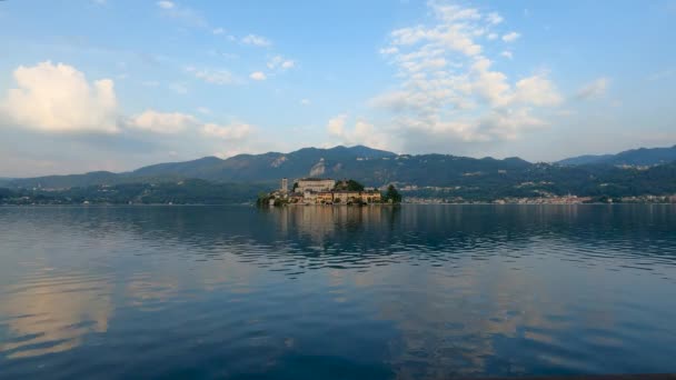 Italian Landscape Island Orta San Giulio — Vídeo de Stock