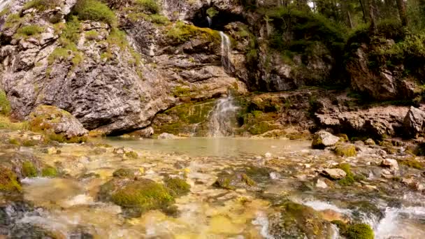 Alpina Landskap Italienska Dolomiterna — Stockvideo