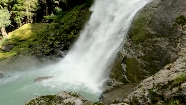 Lares Dolomite Vattenfall — Stockvideo