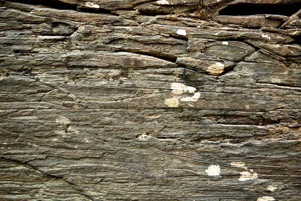 Layers Cracks Stone Face Front View — Stock Fotó