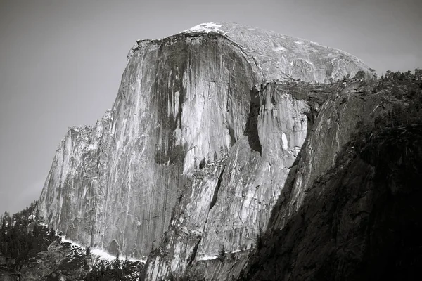 Half Dome Mountain Parc National Yosemite Noir Blanc — Photo
