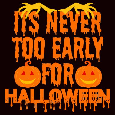 Cadılar Bayramı tişörtü tasarımı için asla erken değildir.