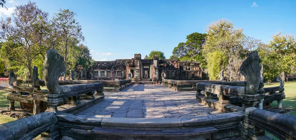 Πανοραμική Θέα Του Ιστορικού Πάρκου Phimai Prasat Hin Phimai Στην — Φωτογραφία Αρχείου