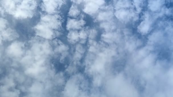 Céu Azul Com Nuvens Flutuando Lapso Tempo Uma Manhã Verão — Vídeo de Stock