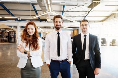 Başarılı bir işin başındakiler.