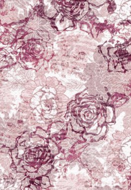 Halı ve Halı tasarımı sıkıntılı desen ve modern renklerle