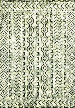 Halı ve Halı tasarımı sıkıntılı desen ve modern renklerle