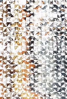 Halı ve Halı tasarımı sıkıntılı desen ve modern renklerle