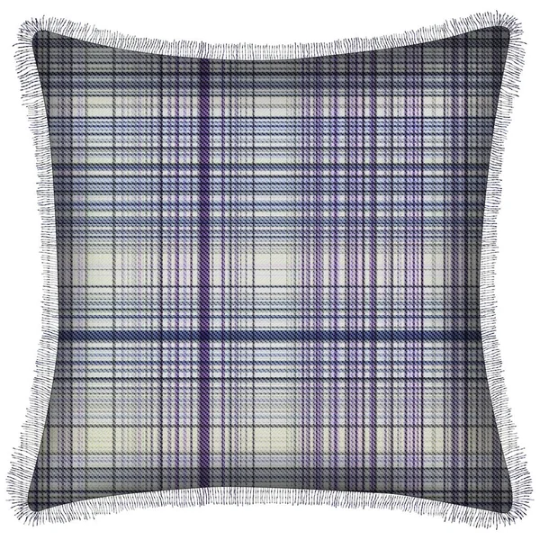 Coussin Isolé Avec Des Carreaux Tartan Répéter Sans Couture Motif — Photo