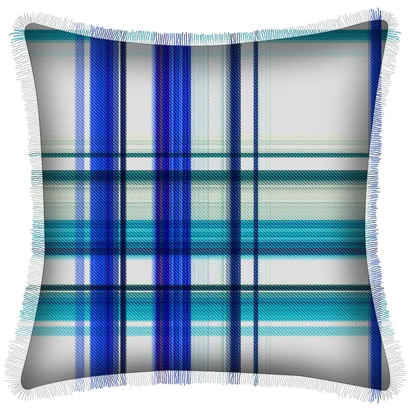 Cushion Isolated Checks Tartan Seamless Repeat Modern Pattern Woven Texture — стоковое фото