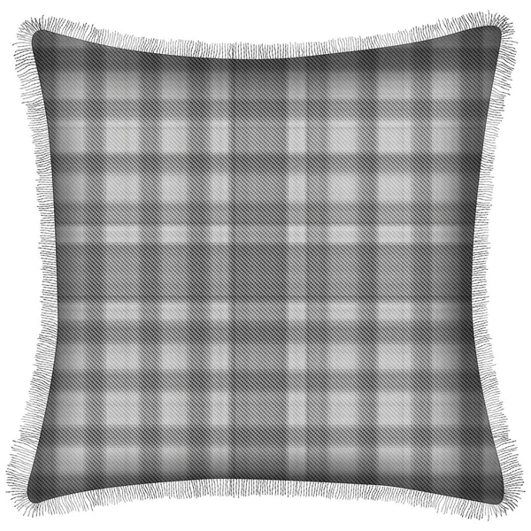 Cushion Isolated Checks Tartan Seamless Repeat Modern Pattern Woven Texture — Stockfoto