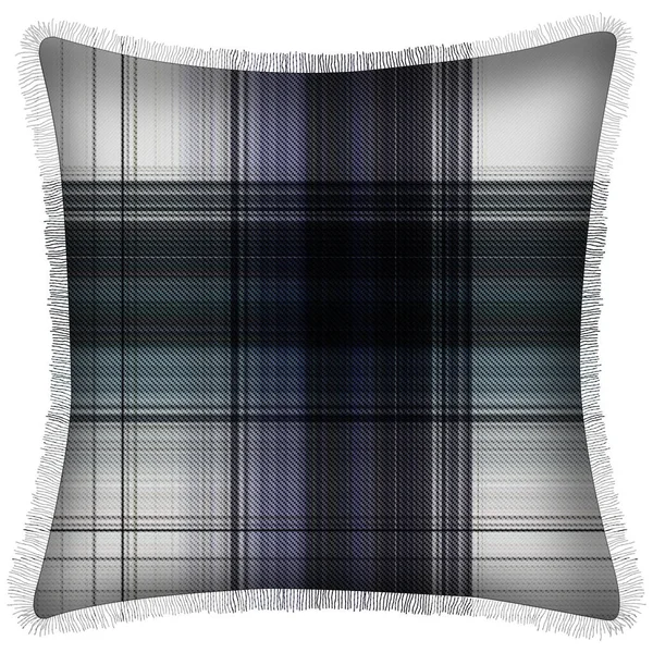 Cushion Isolated Checks Tartan Seamless Repeat Modern Pattern Woven Texture — Fotografia de Stock