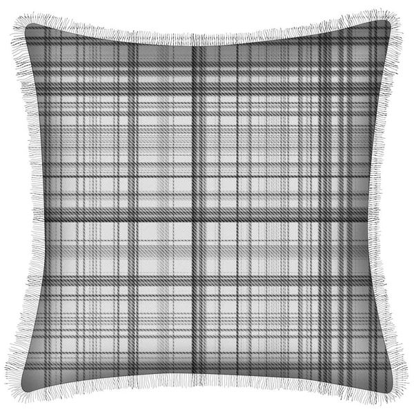 Coussin Isolé Avec Des Carreaux Tartan Répéter Sans Couture Motif — Photo