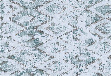 Halı ve Halı tasarımı sıkıntılı desen ve modern renklerle