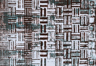 Halı ve Halı tasarımı sıkıntılı desen ve modern renklerle