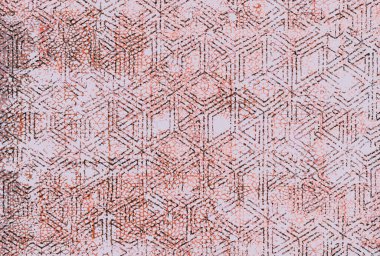 Halı ve Halı tasarımı sıkıntılı desen ve modern renklerle