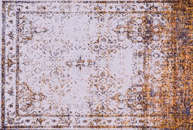 Halı ve Halı tasarımı sıkıntılı desen ve modern renklerle