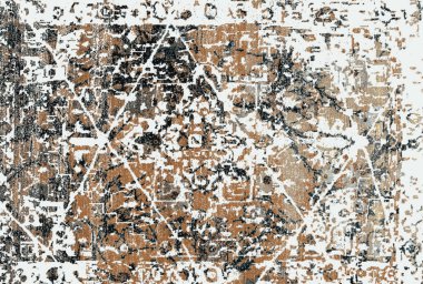 Halı ve Halı tasarımı sıkıntılı desen ve modern renklerle