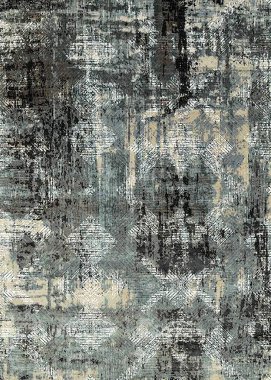 Halı ve Halı tasarımı sıkıntılı desen ve modern renklerle