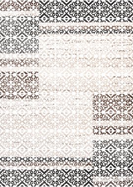 Halı ve Halı tasarımı sıkıntılı desen ve modern renklerle