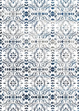 Halı ve Halı tasarımı sıkıntılı desen ve modern renklerle