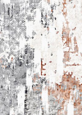 Halı ve Halı, sıkıntılı bir desen ve modern renklerle dizayn edilir.