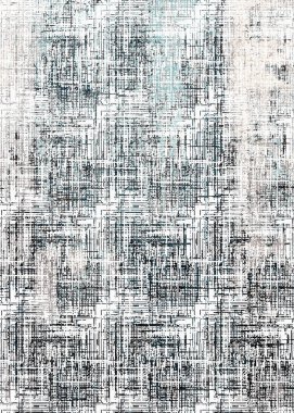 Halı ve Halı, sıkıntılı bir desen ve modern renklerle dizayn edilir.