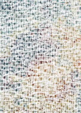 Halı ve Halı, sıkıntılı bir desen ve modern renklerle dizayn edilir.