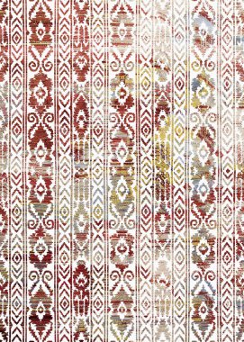 Halı ve Halı, sıkıntılı bir desen ve modern renklerle dizayn edilir.