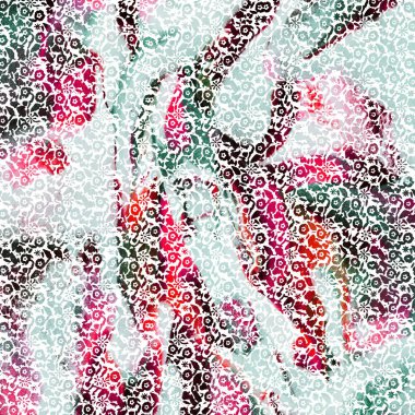 Yaratıcı doku yüzeyinde yüksek çözünürlüklü suluboya tekrarı