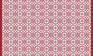 Woven designs with texture and modern colors on isolated white canvas