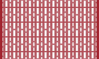 Woven designs with texture and modern colors on isolated white canvas