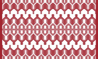 Woven designs with texture and modern colors on isolated white canvas