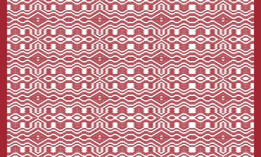 Woven designs with texture and modern colors on isolated white canvas