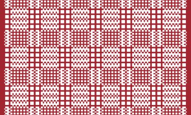 Woven designs with texture and modern colors on isolated white canvas