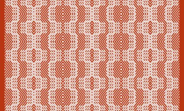 Woven designs with texture and modern colors on isolated white canvas